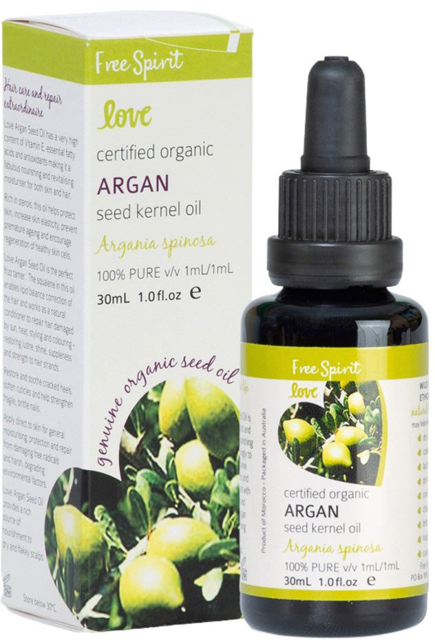 Byron Bay (Free Spirit) Love Oils Organic Argan Seed Kernel Oil 30ml