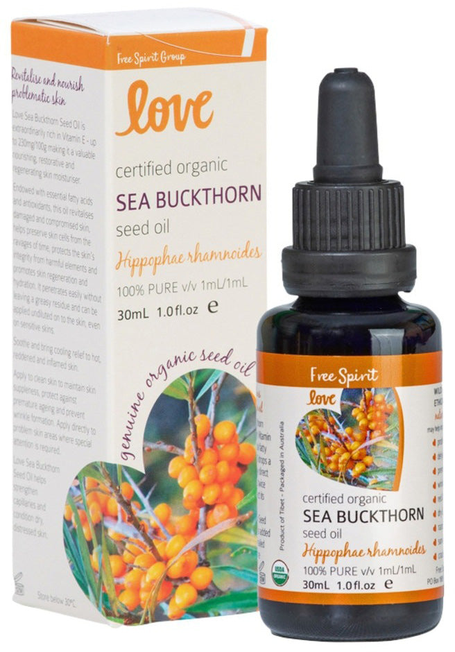 Byron Bay (Free Spirit) Love Oils Organic Sea Buckthorn Seed Oil 30ml