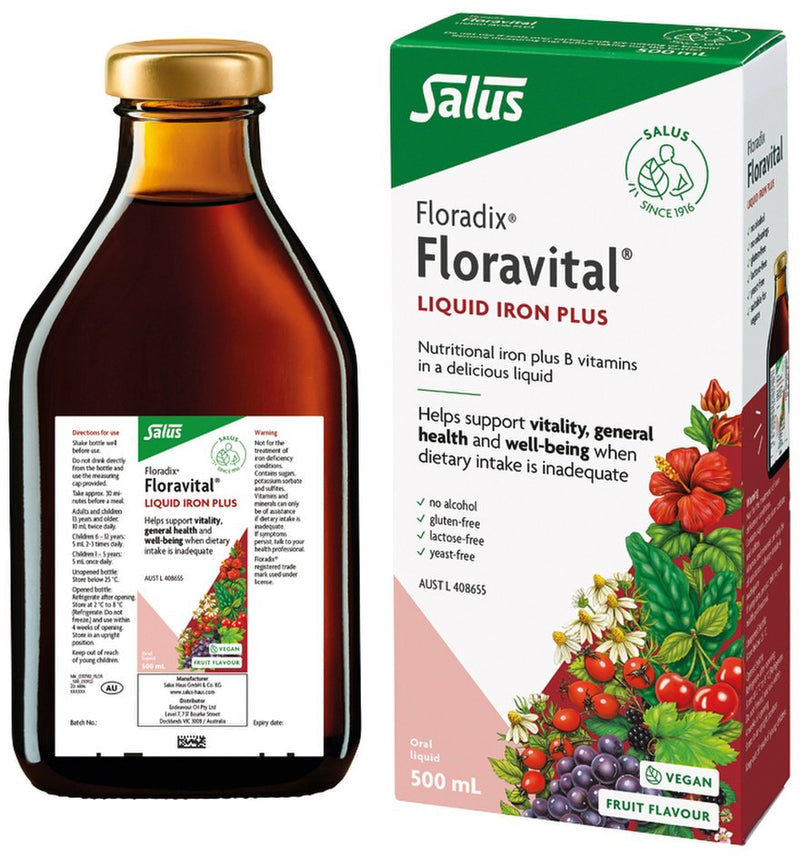 Floradix (by Salus) Floravital (Liquid Iron Plus) Oral Liquid 500ml