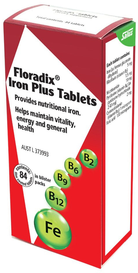 Floradix (by Salus) Iron Plus 84 Tablets