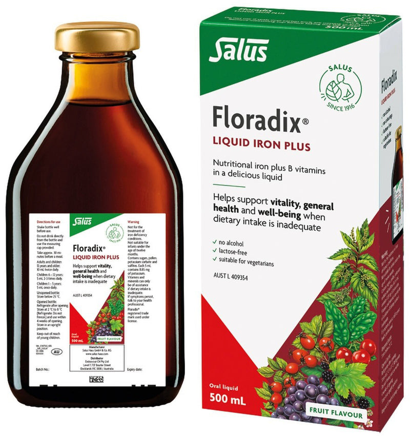 Floradix (by Salus) Liquid Iron Plus Oral Liquid 500ml