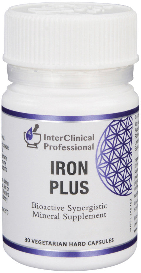 InterClinical Professional Iron Plus 30 Vegetarian Capsules