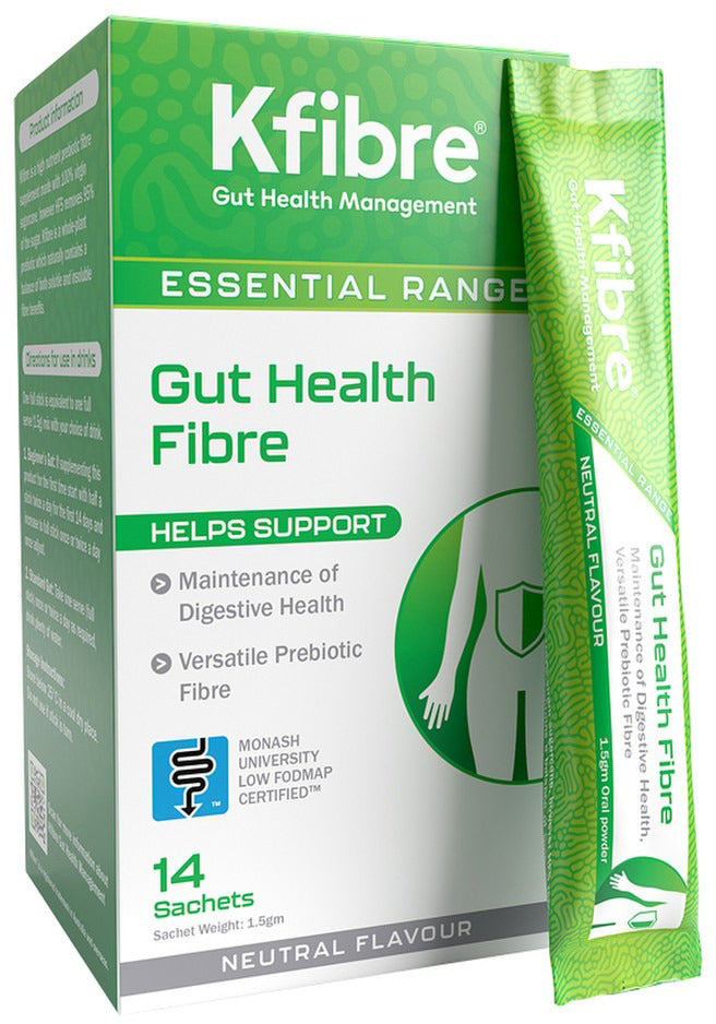 Kfibre Essential Gut Health Fibre Neutral Sachets 1.5g x 14 Pack