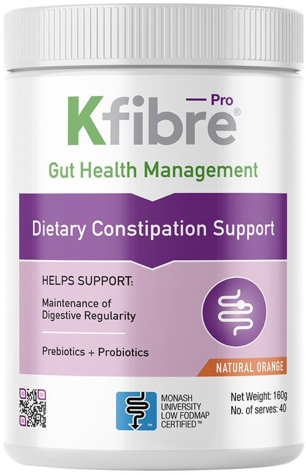 Kfibre Pro Dietary Constipation Support Natural Orange Tub 160g