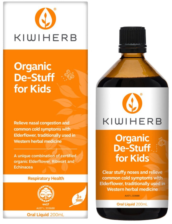 Kiwiherb Organic De-Stuff For Kids Oral Liquid 200ml