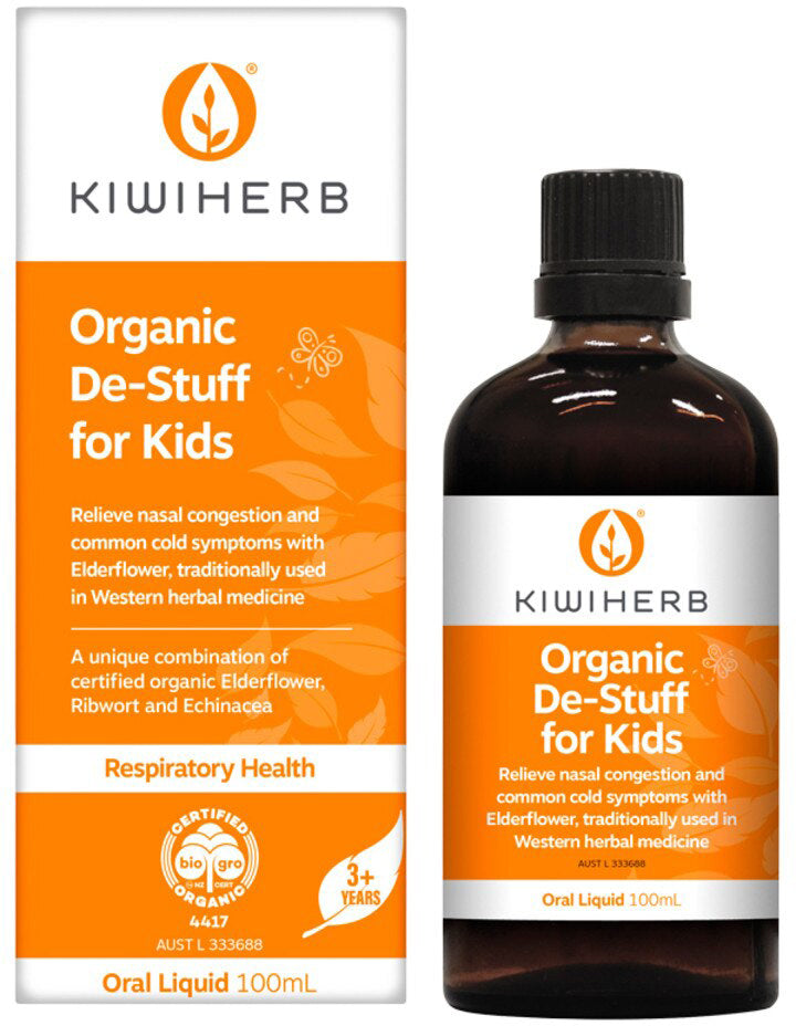 Kiwiherb Organic De-Stuff For Kids Oral Liquid 100ml