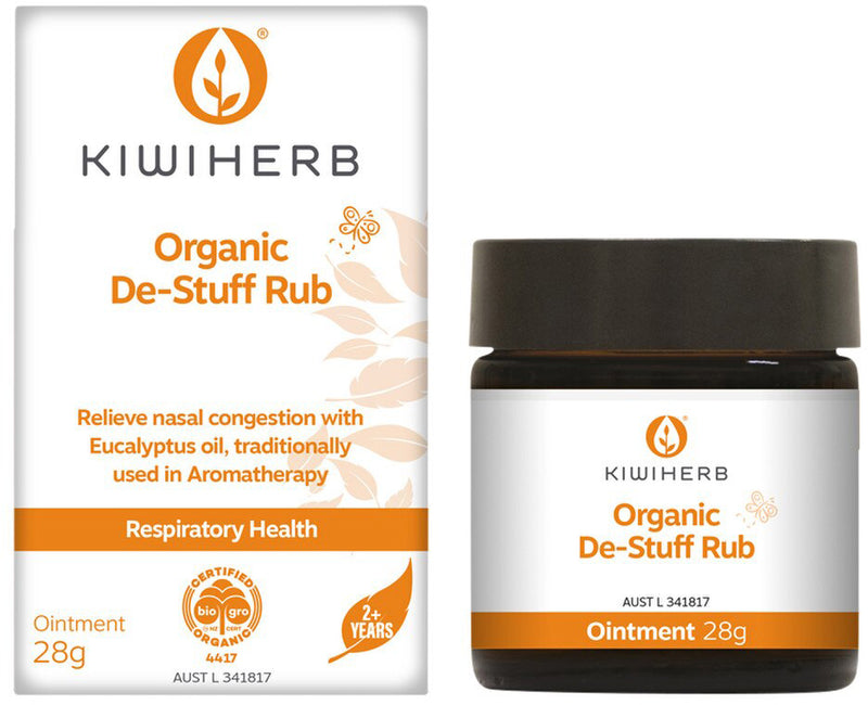 Kiwiherb Organic De-Stuff Rub (2+ Years) 28g