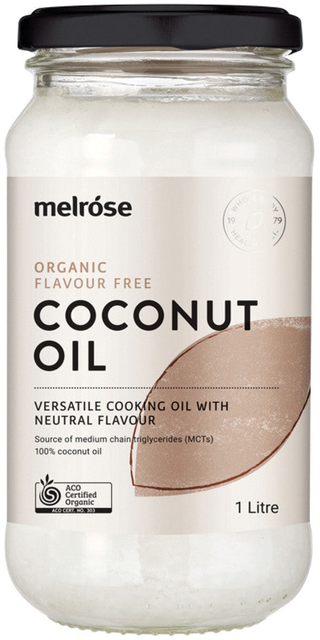 Melrose Organic Coconut Oil Flavour Free 1L