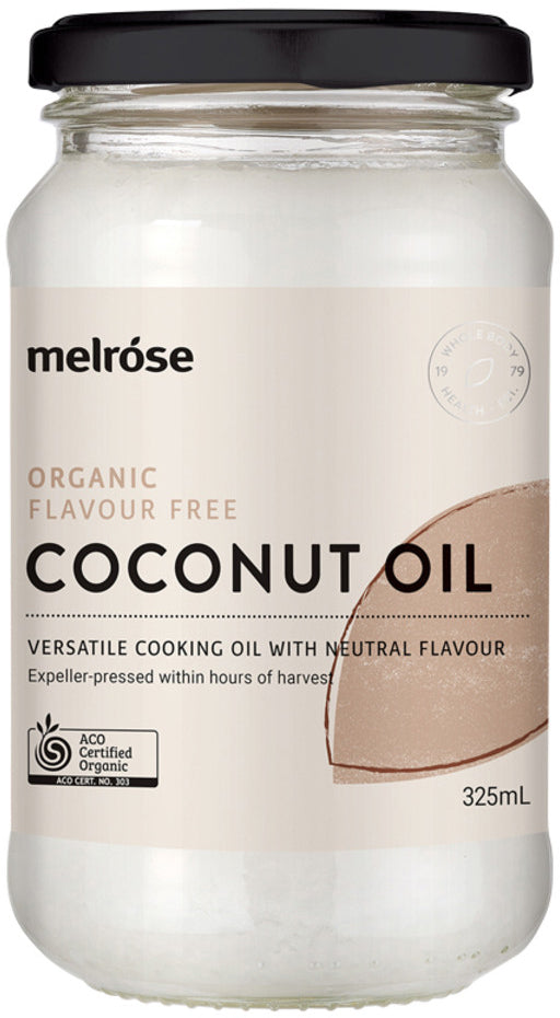 Melrose Organic Coconut Oil Flavour Free 325ml