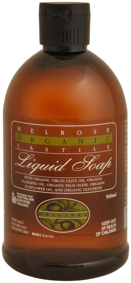 Melrose Organic Castile Liquid Soap Original Refill 500ml