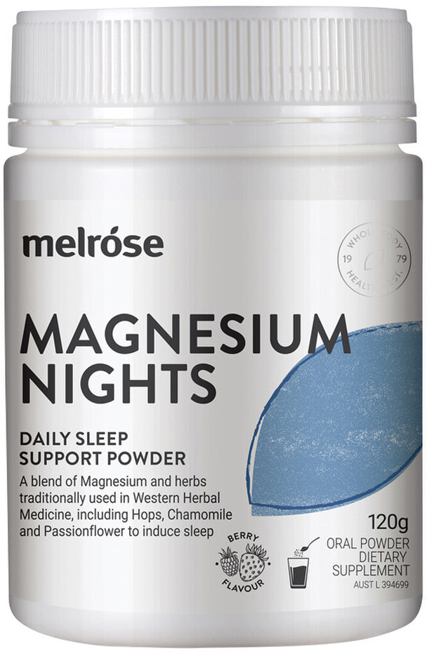 Melrose Magnesium Nights (Daily Sleep Support) Berry Oral Powder 120g