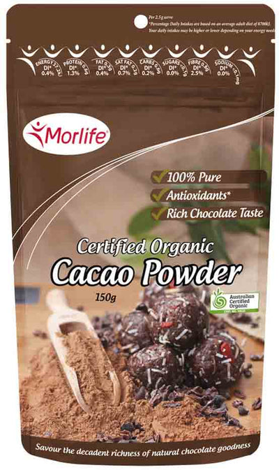 Morlife Organic Cacao Powder 150g