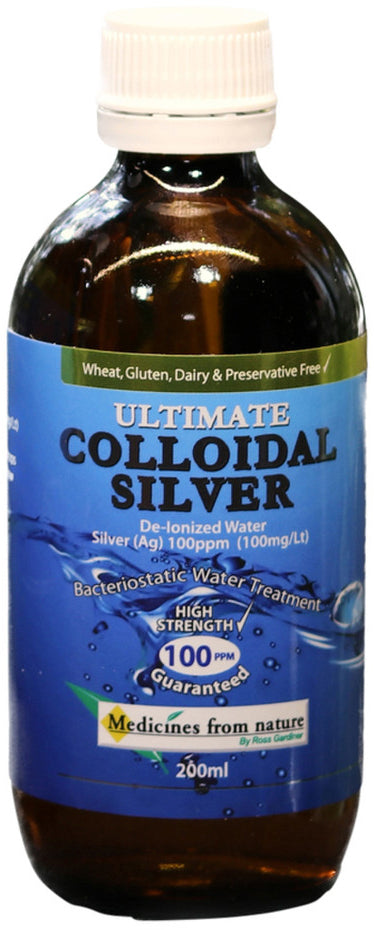 Medicines From Nature Ultimate Colloidal Silver 100ppm 200ml