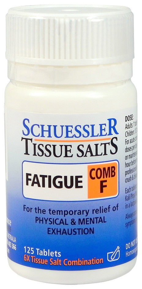 Martin & Pleasance Schuessler Tissue Salts Comb F (Fatigue) 125 Tablets