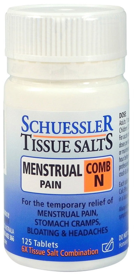 Martin & Pleasance Schuessler Tissue Salts Comb N (Menstrual Pain) 125 Tablets