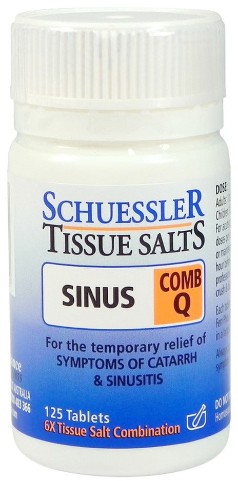 Martin & Pleasance Schuessler Tissue Salts Comb Q (Sinus) 125 Tablets