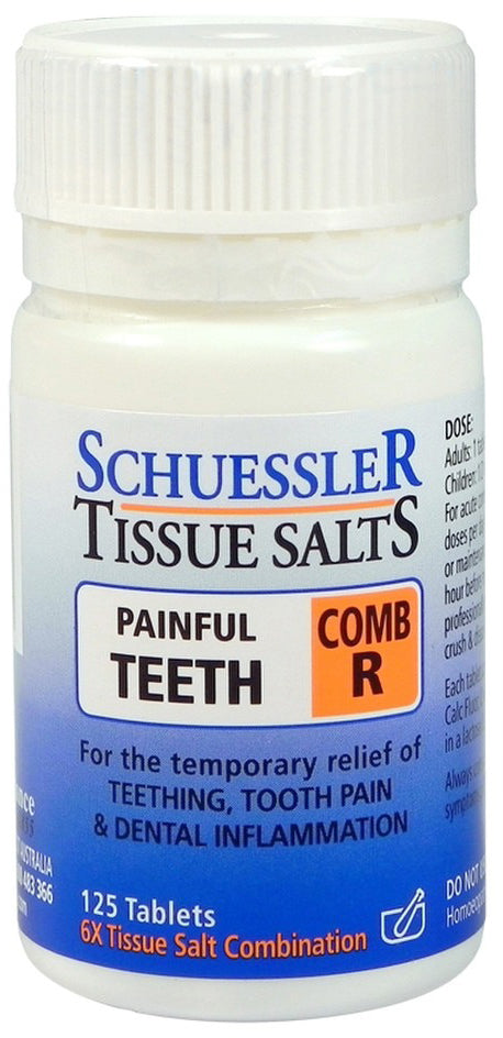 Martin & Pleasance Schuessler Tissue Salts Comb R (Painful Teeth) 125 Tablets