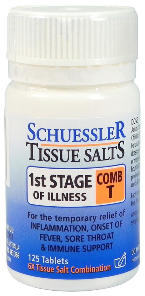 Martin & Pleasance Schuessler Tissue Salts Comb T (1st Stage Of Illness) 125 Tablets