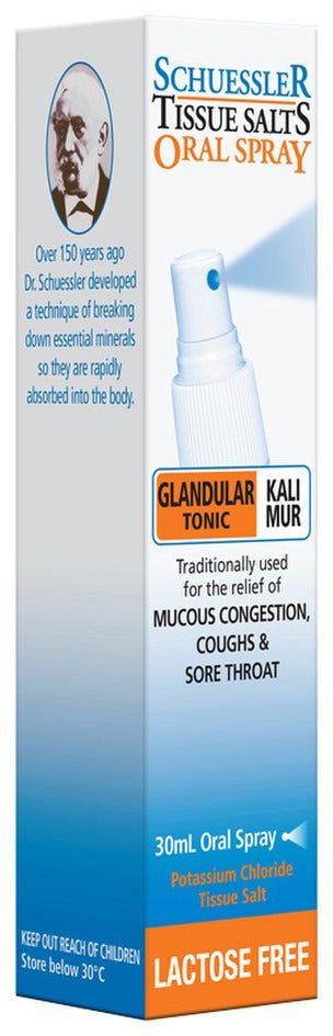 Martin & Pleasance Schuessler Tissue Salts Kali Mur (Glandular Tonic) Spray 30ml