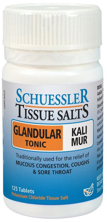 Martin & Pleasance Schuessler Tissue Salts Kali Mur (Glandular Tonic) 125 Tablets