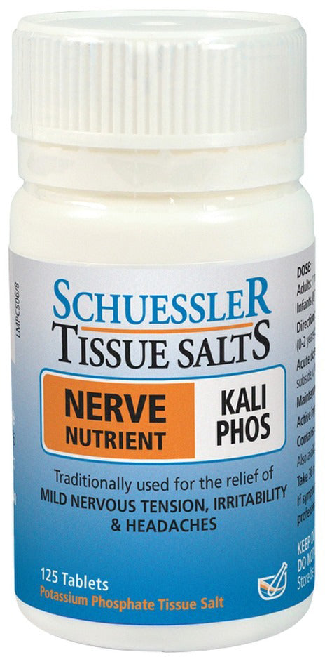 Martin & Pleasance Schuessler Tissue Salts Kali Phos (Nerve Nutrient) 125 Tablets