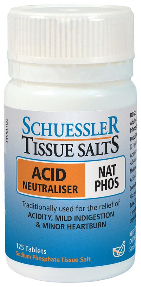 Martin & Pleasance Schuessler Tissue Salts Nat Phos (Acid Neutraliser) 125 Tablets