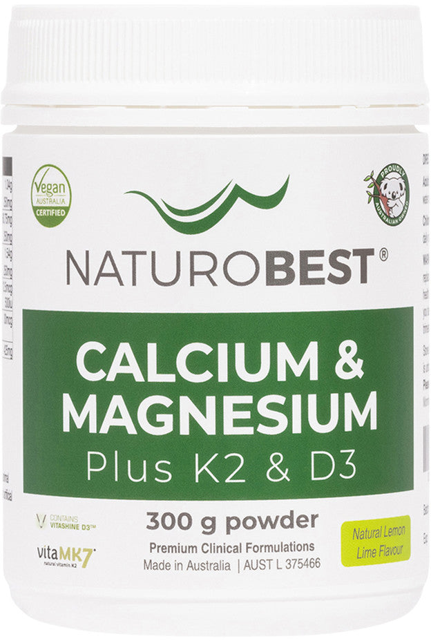 NaturoBest Calcium and Magnesium Plus K2 and D3 300g