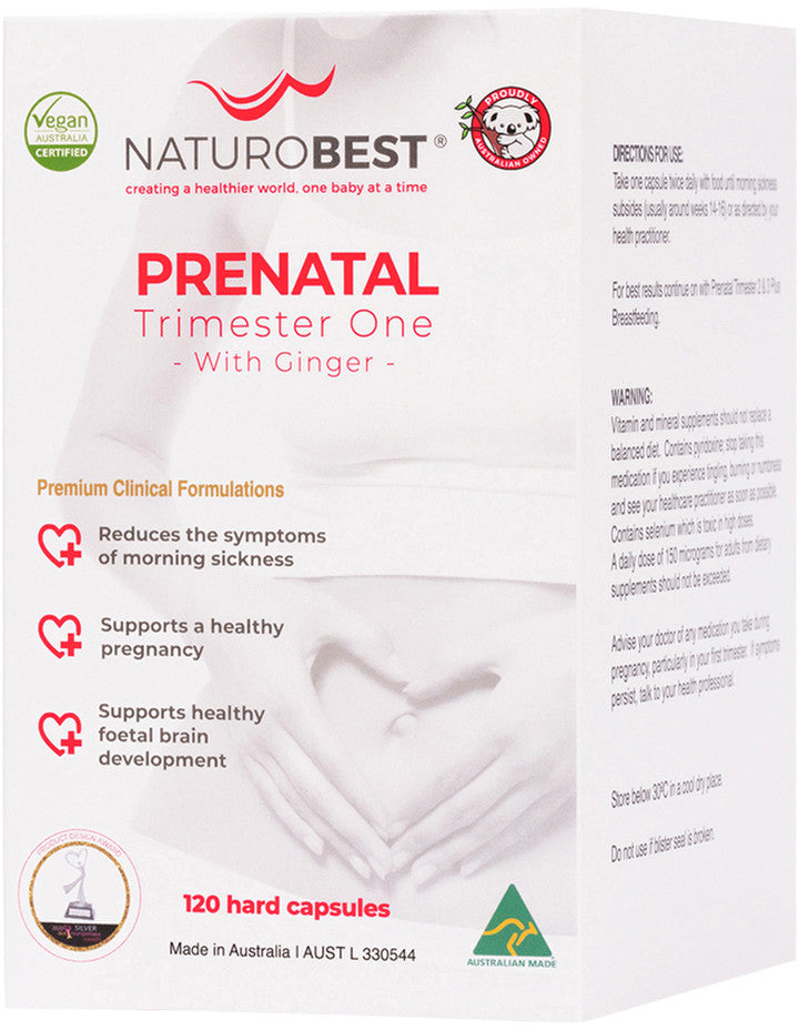 NaturoBest Prenatal Trimester One with Ginger 120c