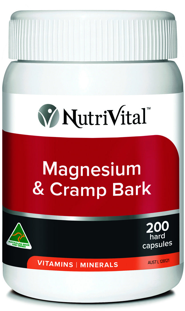 NutriVital Magnesium & Cramp Bark 200 Capsules