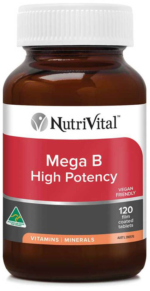 NutriVital Mega B High Potency 120 Tablets