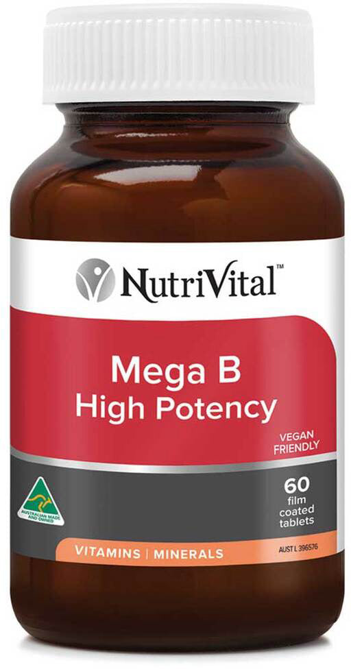 NutriVital Mega B High Potency 60 Tablets