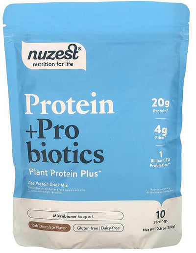 Nuzest, Protein + Probiotics, Rich Chocolate, 10.6 oz (300 g)