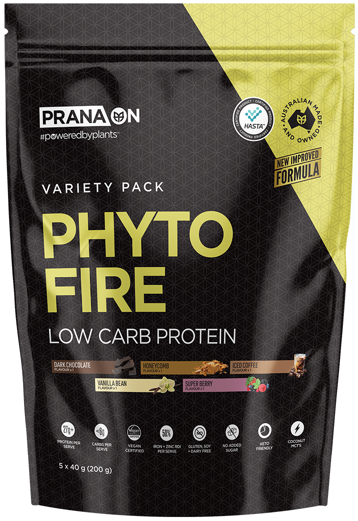 Prana On Phyto Fire Low Carb Protein Powder variety pack