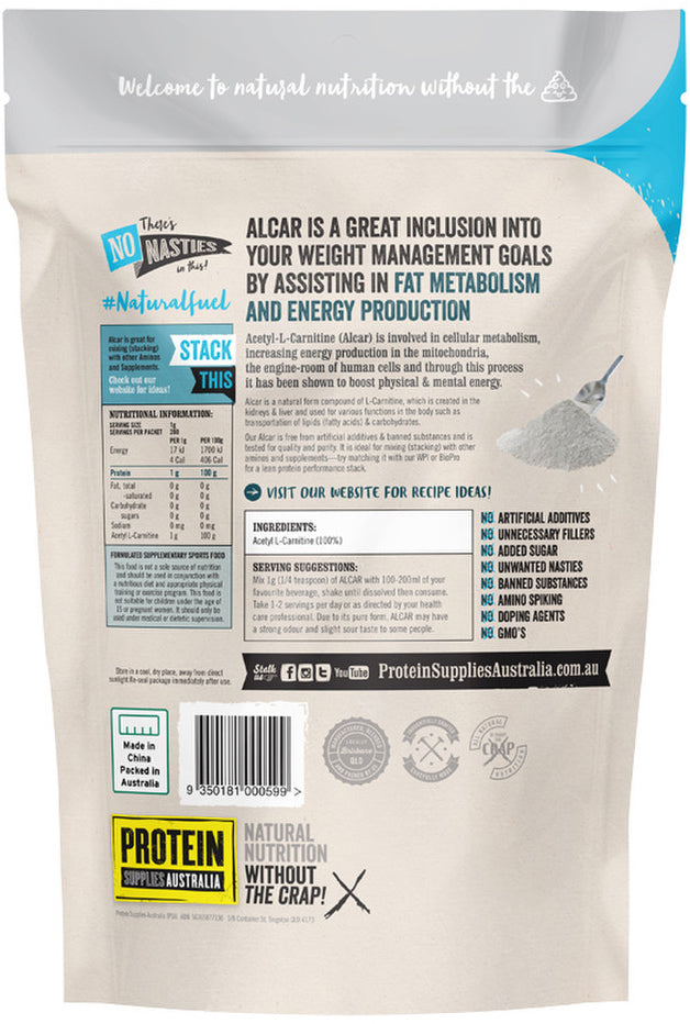 Protein Supplies Australia (Performance) ALCAR Pure 200g