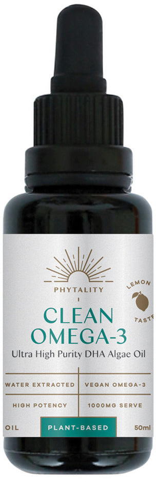 Phytality Clean Omega-3 (Ultra High Purity DHA Algae Oil) 50ml