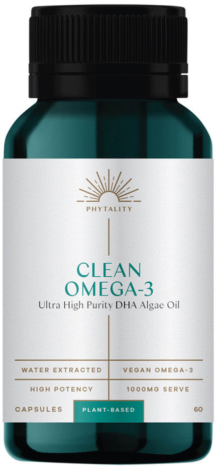 Phytality Clean Omega-3 (Ultra High Purity DHA Algae Oil) 60vc