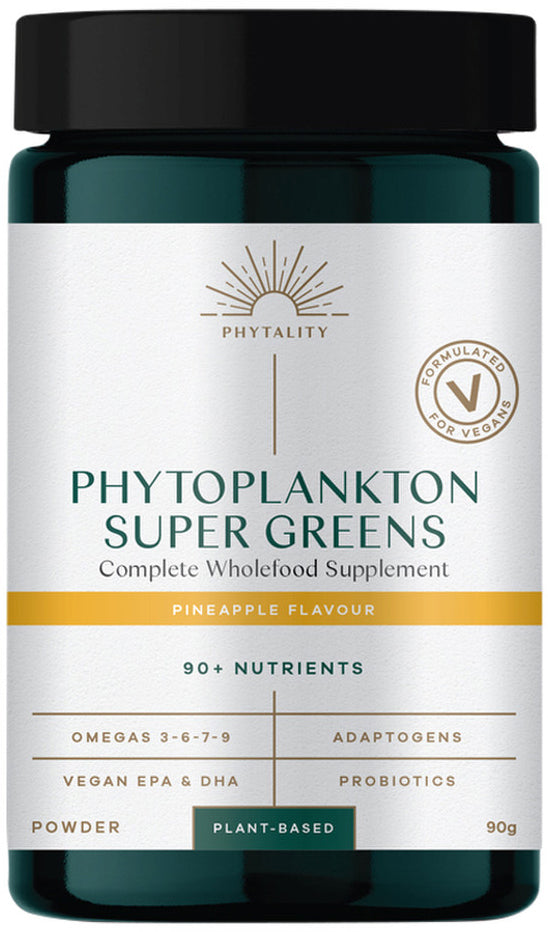 Phytality Phytoplankton Super Greens (Complete Wholefood Supplement) Powder 90g