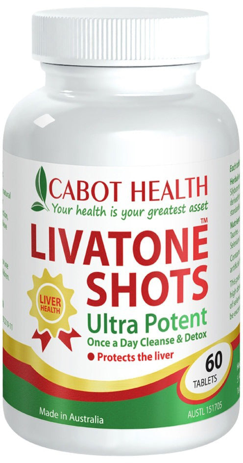 Cabot Health LivaTone Shots 60 Tablets