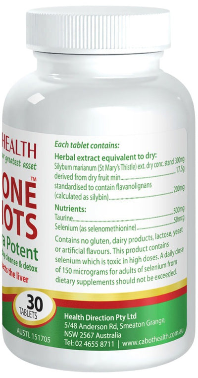 Cabot Health LivaTone Shots 30 Tablets