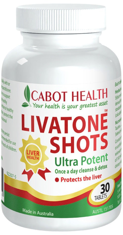 Cabot Health LivaTone Shots 30 Tablets