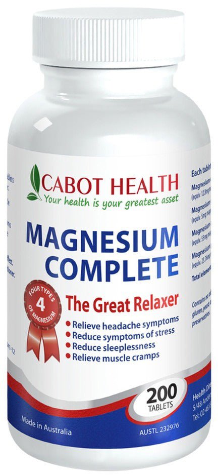 Cabot Health Magnesium Complete 200 Tablets