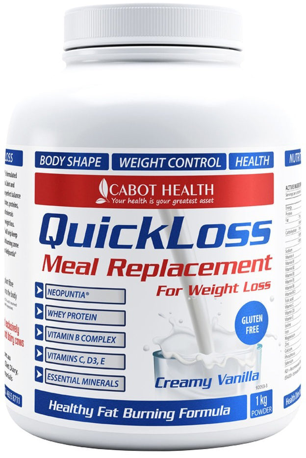 Cabot Health QuickLoss Meal Replacement Creamy Vanilla 1kg