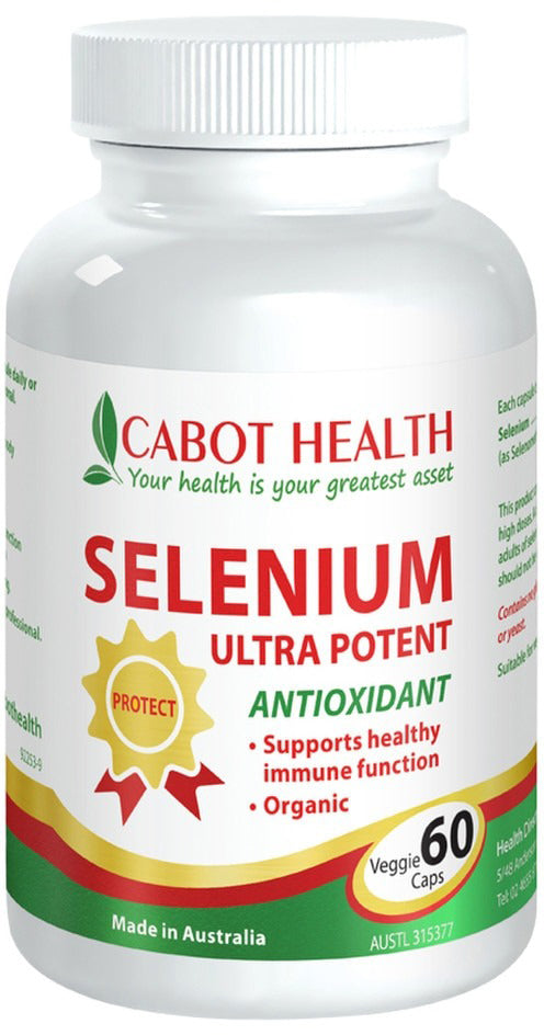 Cabot Health Selenium Ultra Potent 150mcg 60 Vegeterian Capsules