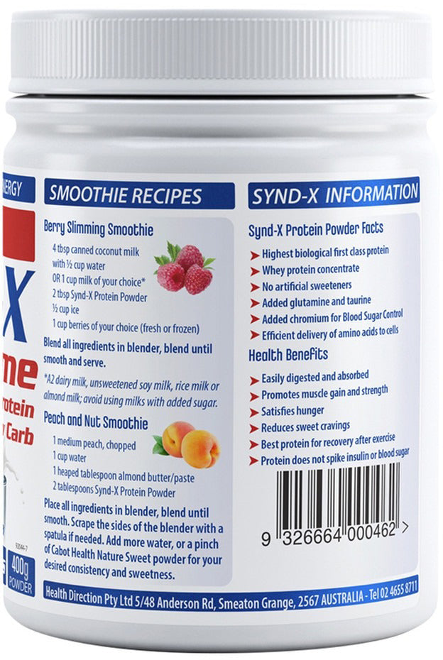 Cabot Health Synd-X Extreme (High Protein & Low Carb) Vanilla 400g