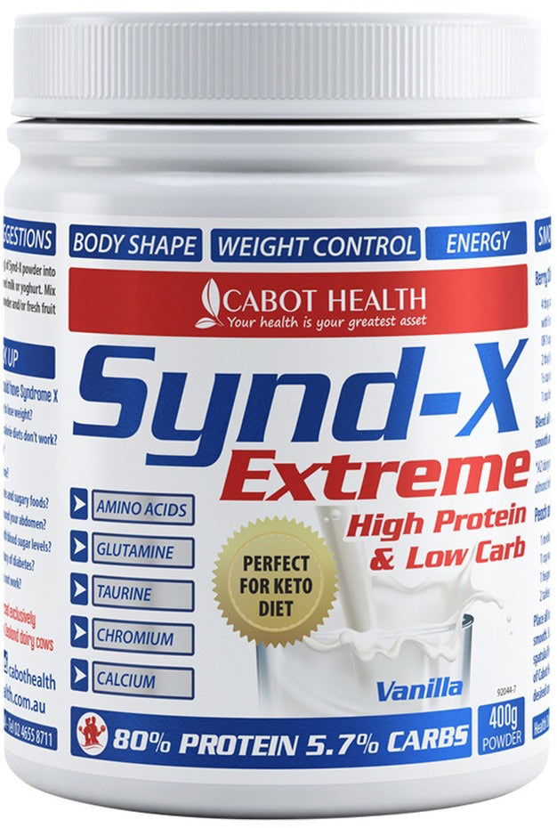 Cabot Health Synd-X Extreme (High Protein & Low Carb) Vanilla 400g