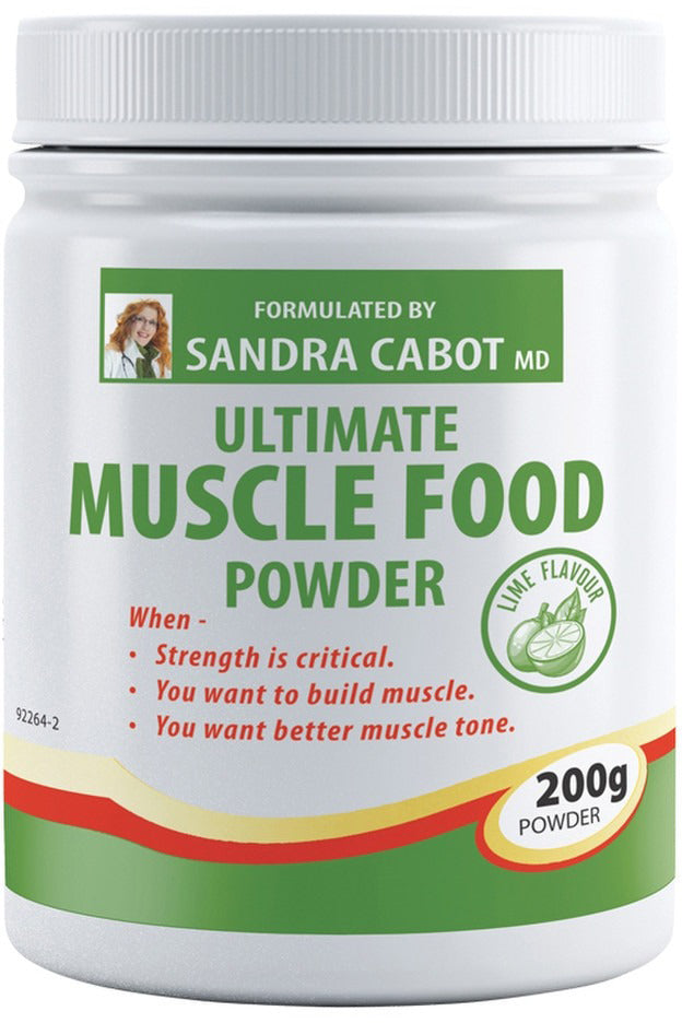 Cabot Health Ultimate Muscle Food Powder Lime 200g