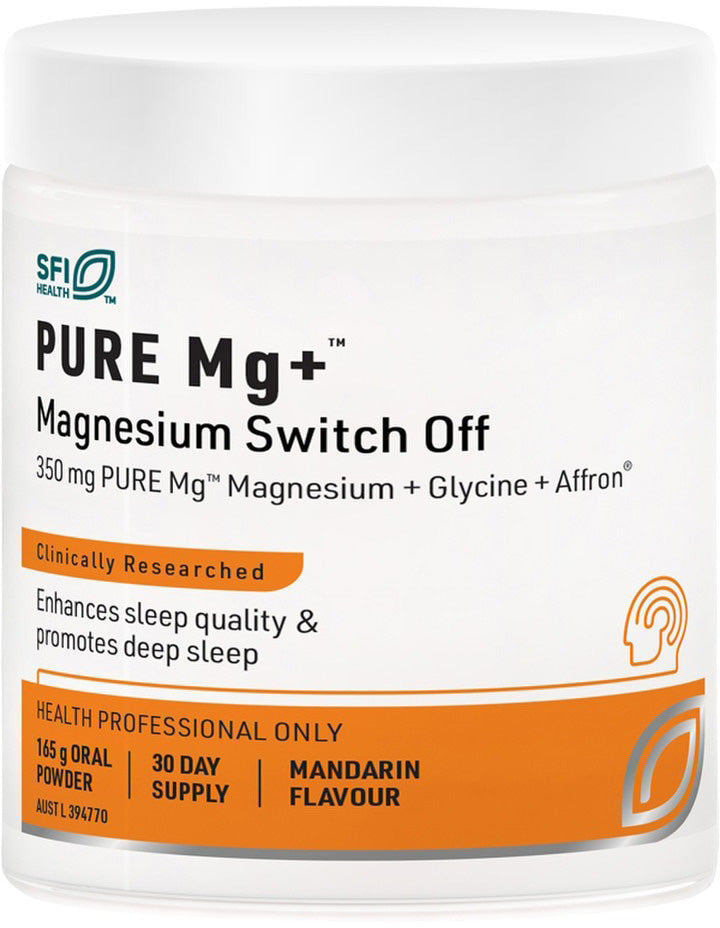 SFI Health PURE Mg+ Magnesium Switch Off Oral Powder 165g