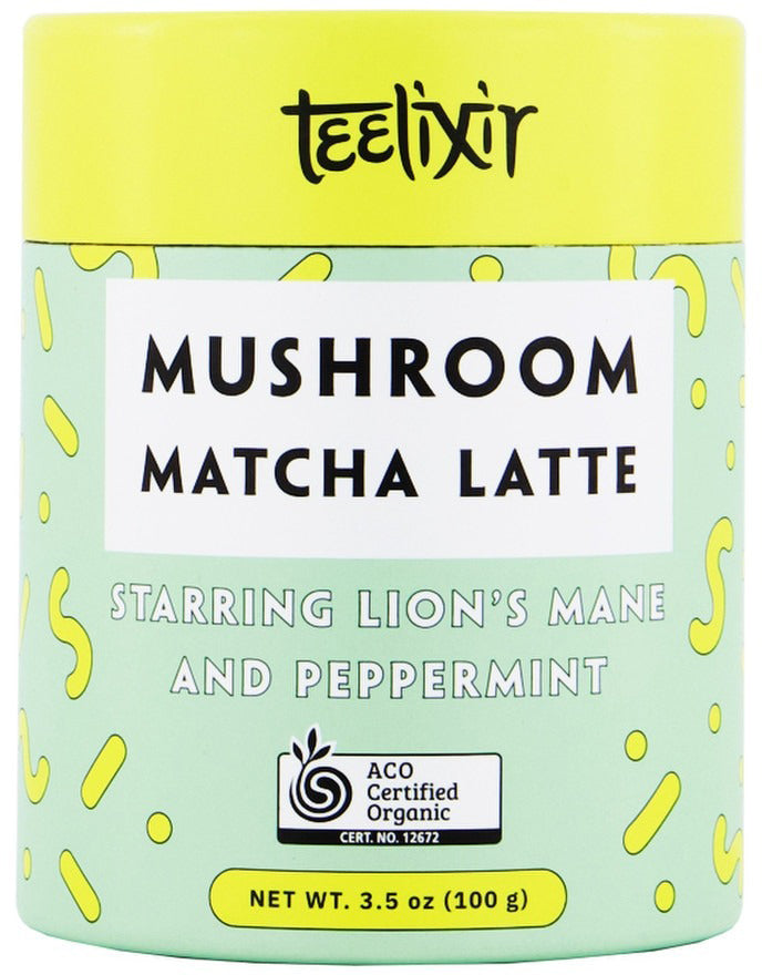 Teelixir Organic Mushroom Matcha Latte (Starring Lion&