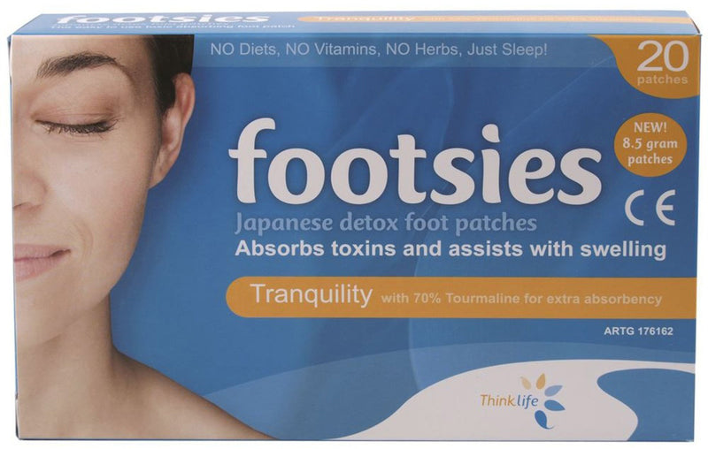 Footsies By Thinklife (Japanese Detox Foot Patches) Tranquility Patches x 20 Pack