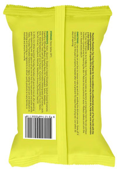 Thursday Plantation Tea Tree Face Wipes For Acne x 25 Pack